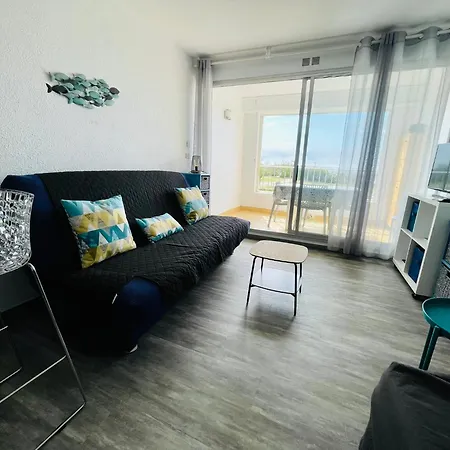 Cap D'agde Studio Vue Et Acces Mer Parking Calme Lägenhet